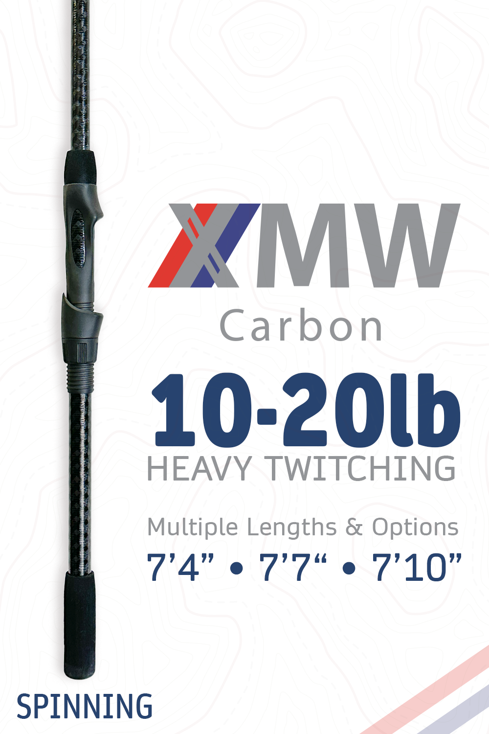 XMW_Carbon | 10-20lb | 7'4" · 7'7" · 7'10" | Spinning (Hvy Twitching)