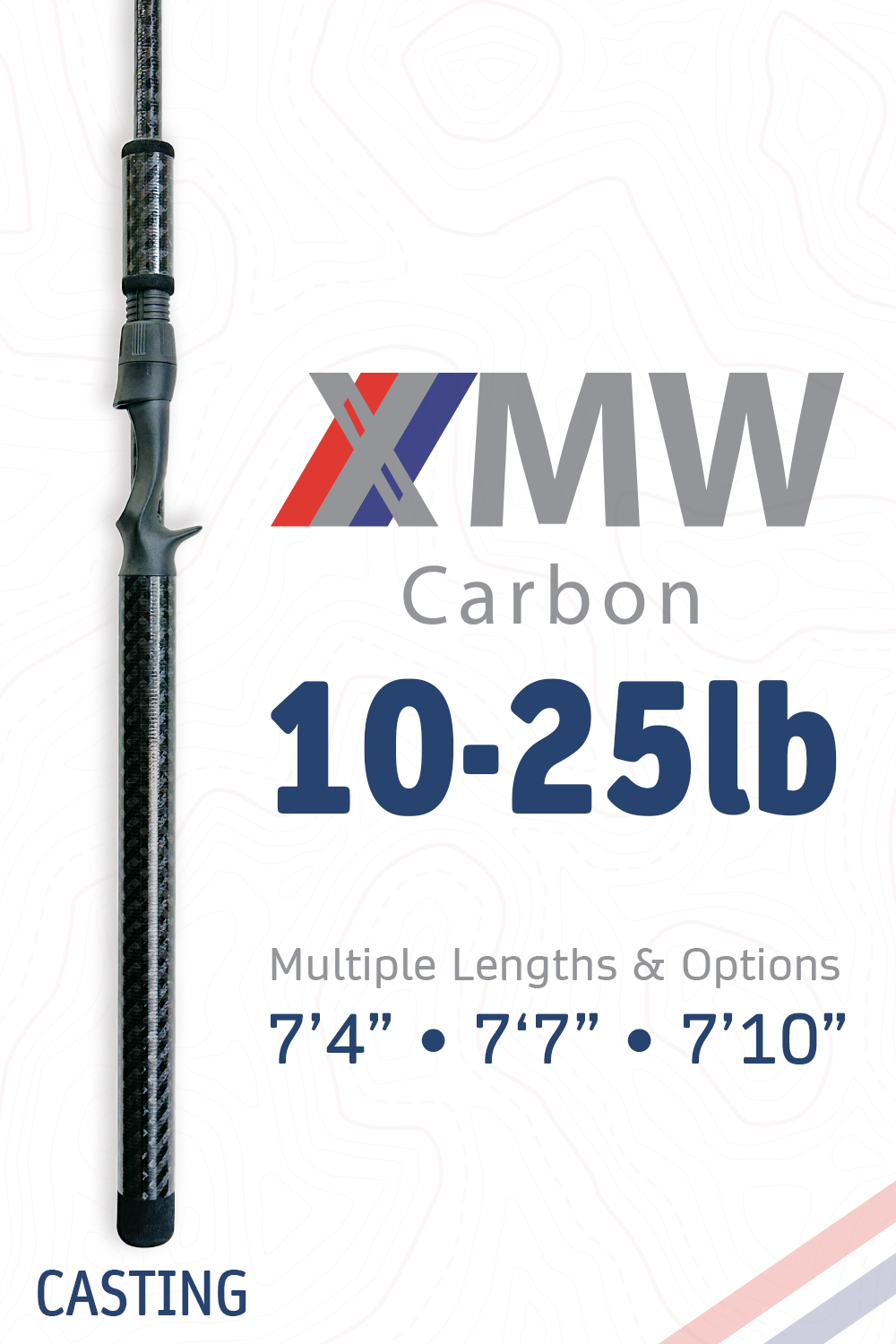 XMW_Carbon • 10-25lb | 7"4" · 7'7" · 7'10" | Casting (Hover)