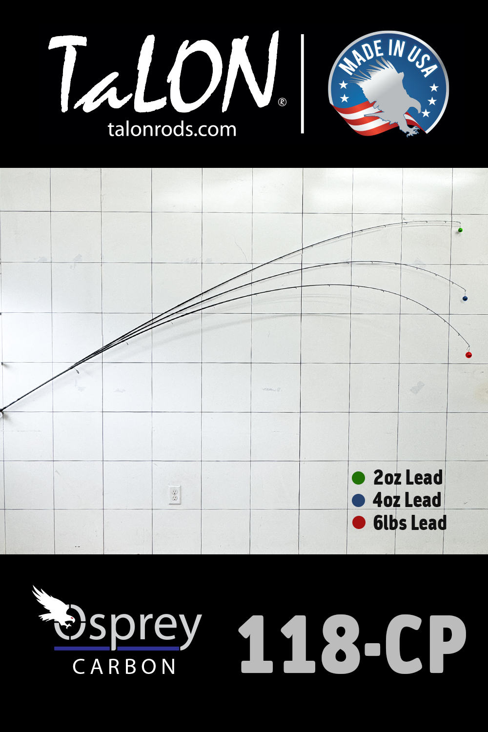 544B • 8-15lb | 11'8" | Osprey Carbon - D.I.Y. ROD BLANK
