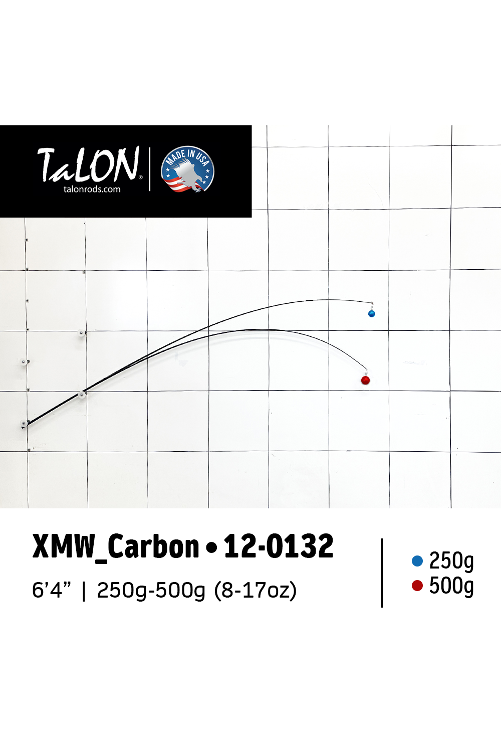 12-0132B (SPJX 3PW) • 250g - 500g | 6'4" | XMW_Carbon - D.I.Y. ROD BLANK