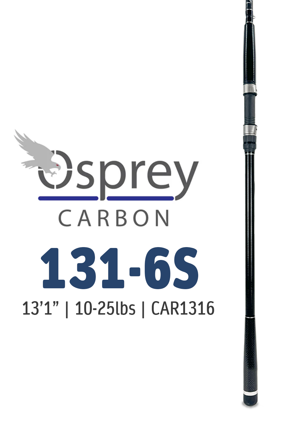 CAR1316 • 131-6S | 13'1" | 12-25lbs *