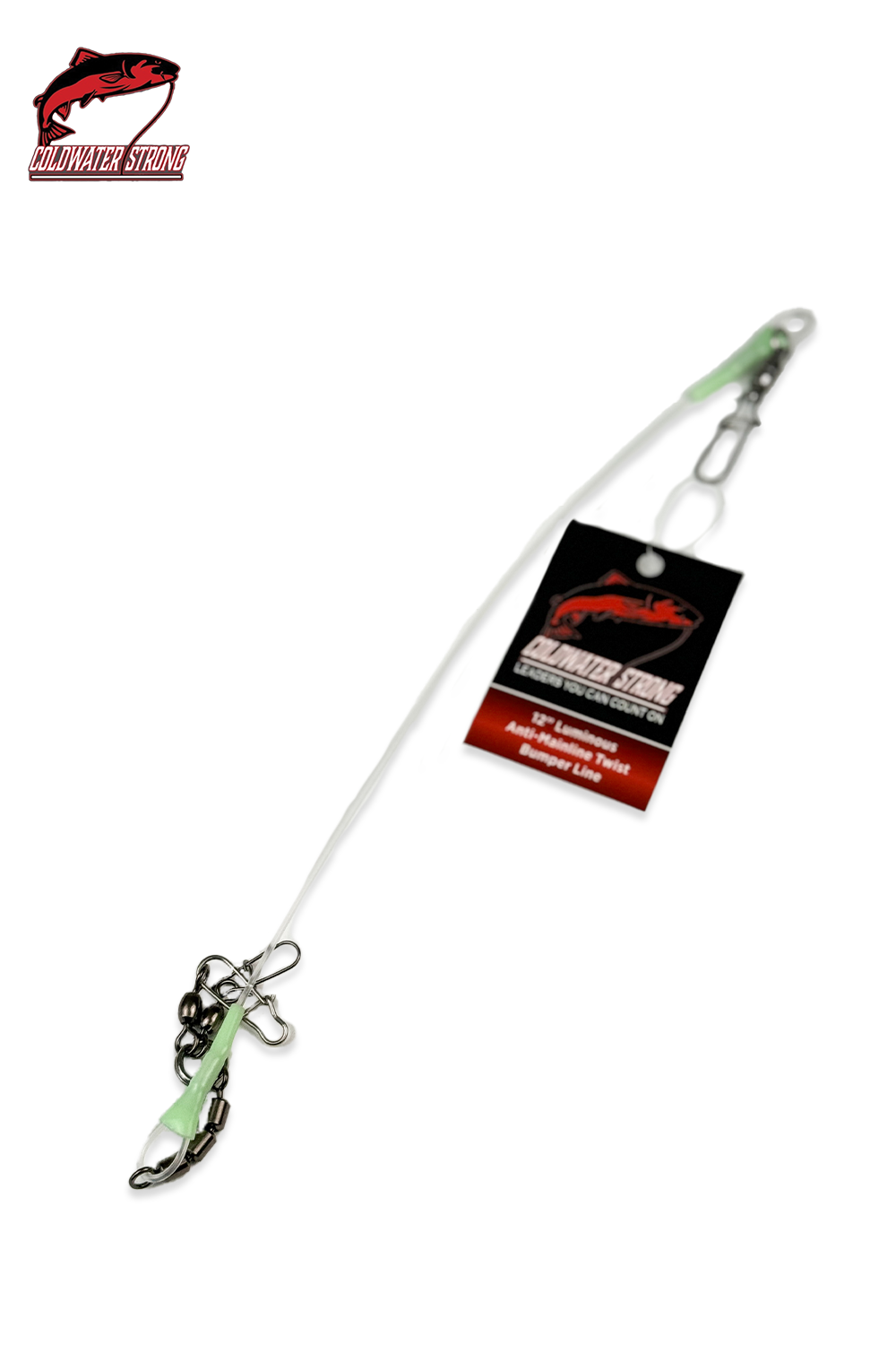 200lb Anti-Mainline Twist Bumper Leader - 12" | 18" | 24" | 30" - Coldwater Strong