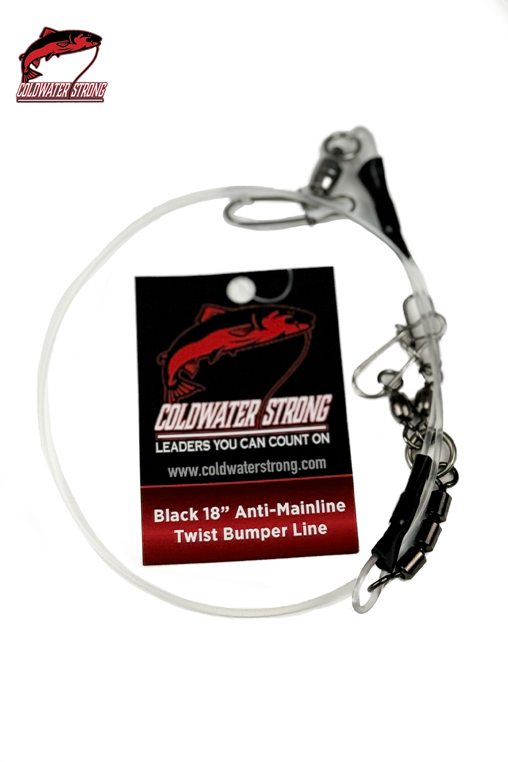 200lb Anti-Mainline Twist Bumper Leader - 12" | 18" | 24" | 30" - Coldwater Strong