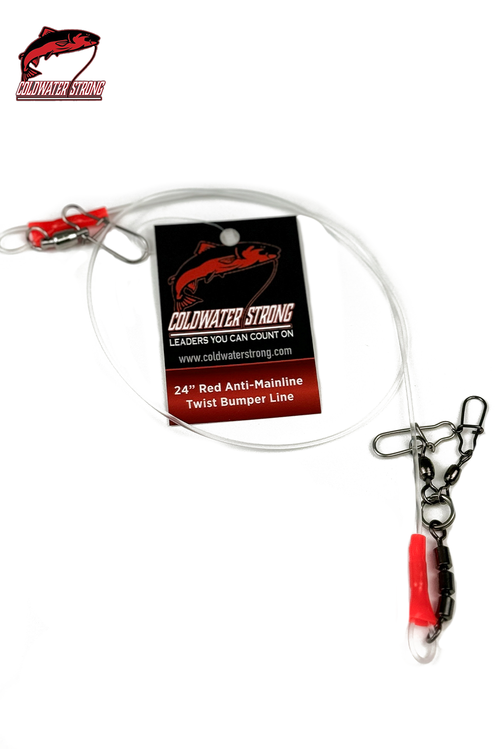 200lb Anti-Mainline Twist Bumper Leader - 12" | 18" | 24" | 30" - Coldwater Strong