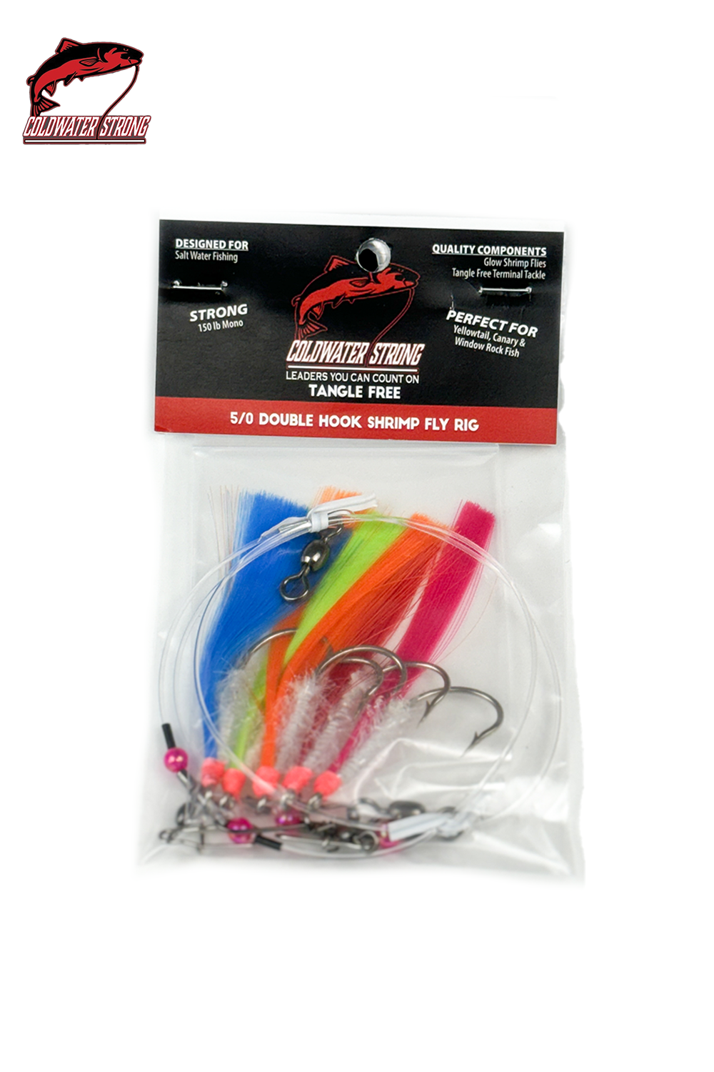 Tangle Free Double 5/0 Shrimp Fly Rig - Coldwater Strong