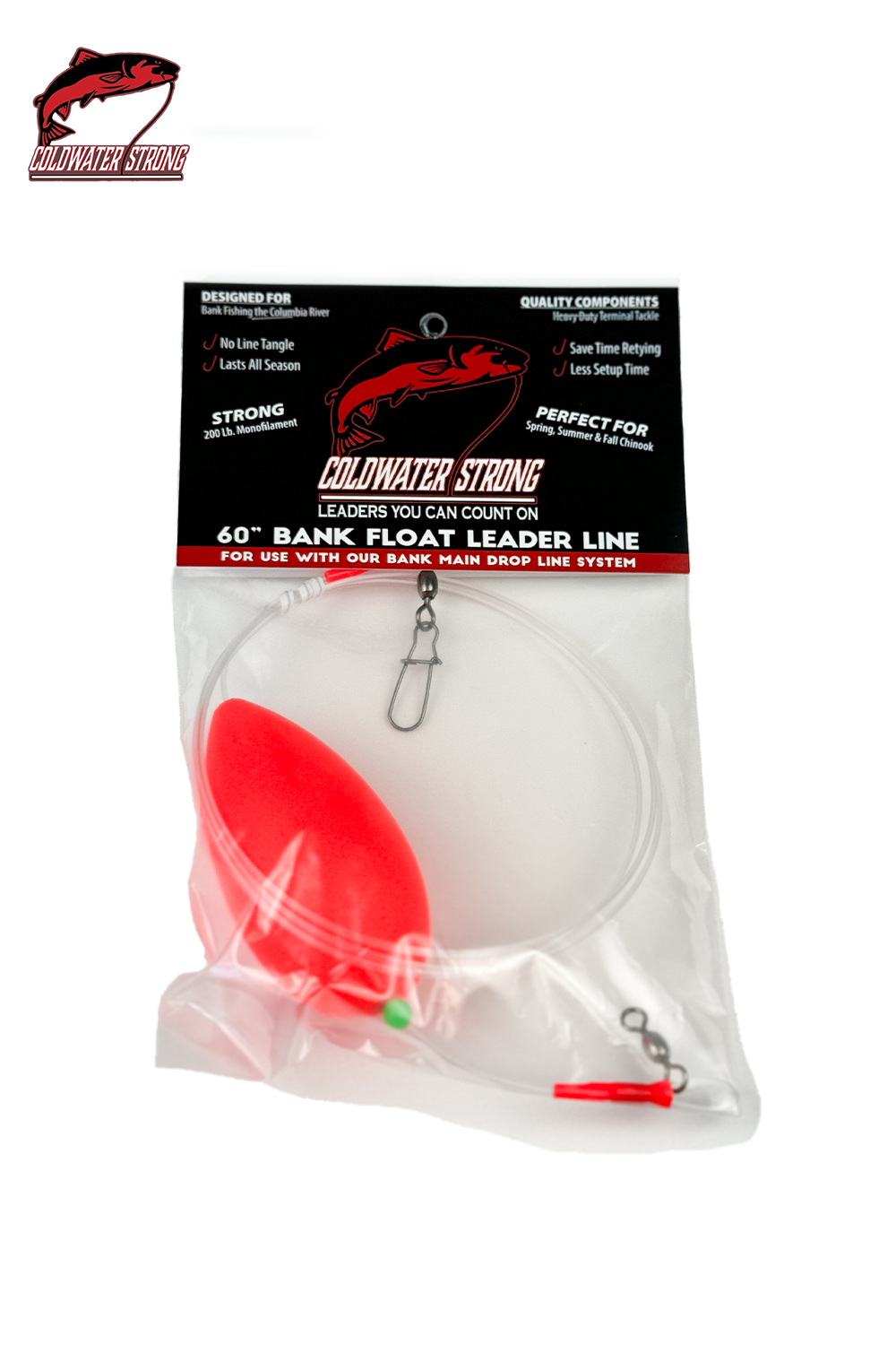 Wobbler 60" Bank Float Leader Line - Coldwater Strong