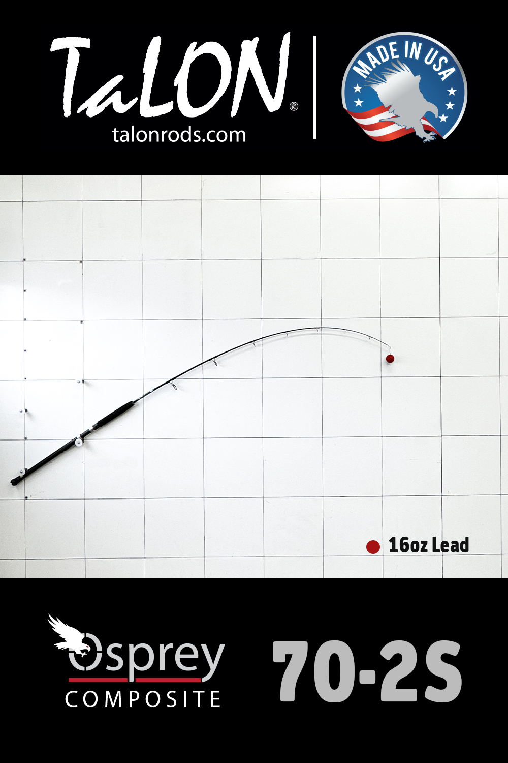 12-0102B (R-72) • 10-30lb | 7' | Osprey Composite - ROD BLANK