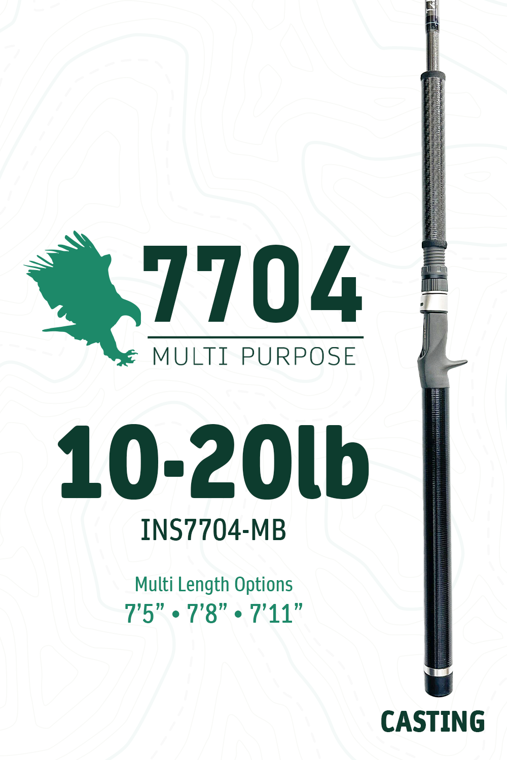 7704 MB • 10-20lbs | 7'5" · 7'8" · 7'11" | Casting