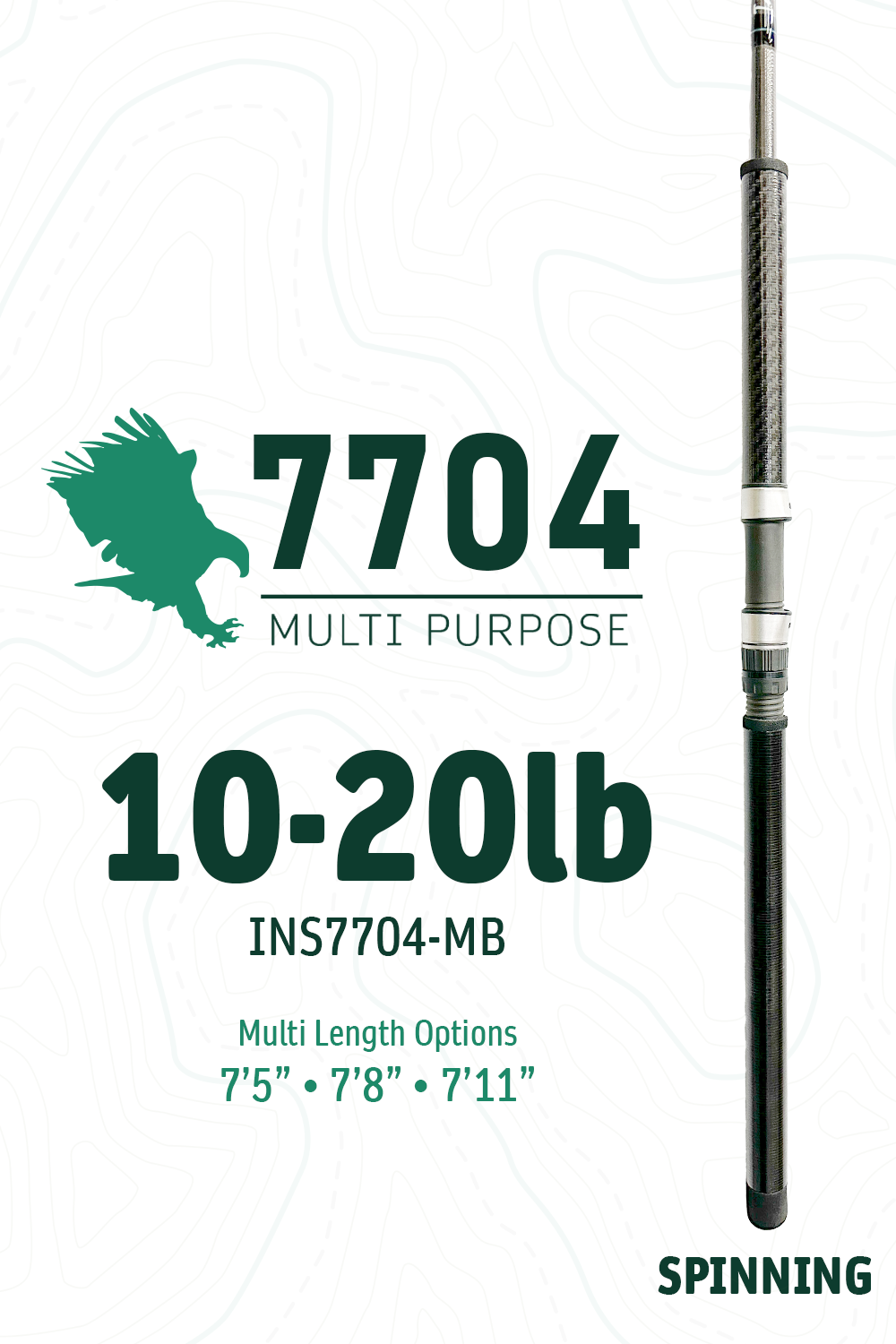 7704 MB • 10-20lbs | 7'5" · 7'8" · 7'11" | Spinning