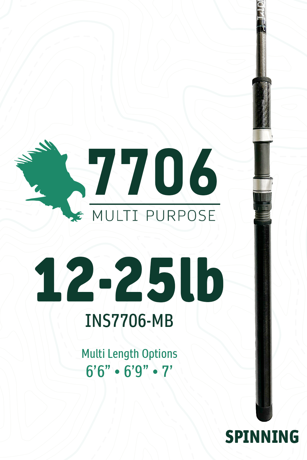 7706 MB • 12-25lbs | 6'6" · 6'9" · 7' | Spinning