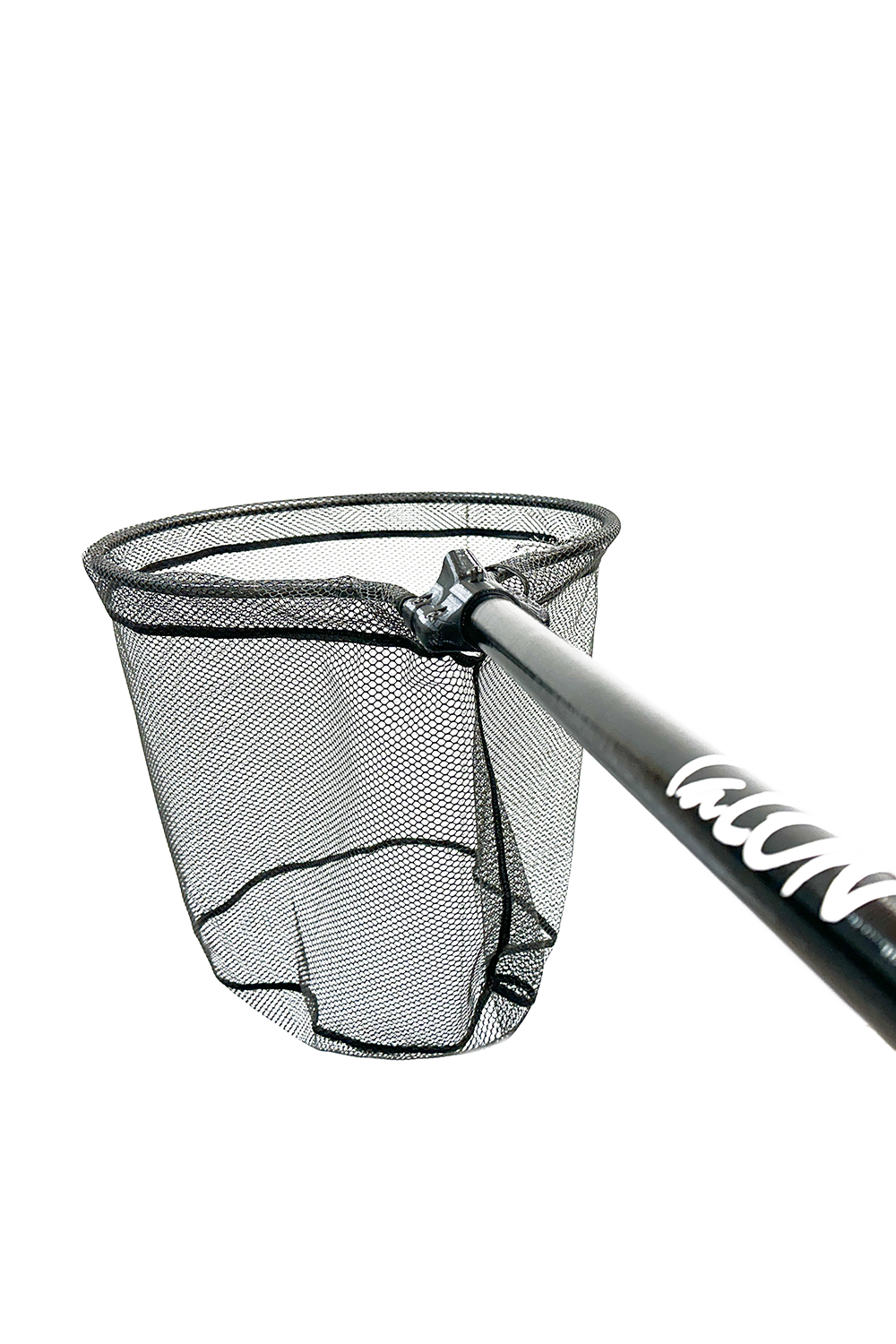 19" Hoop w/ 6'6" Fiberglass Net Handle • Black Glass