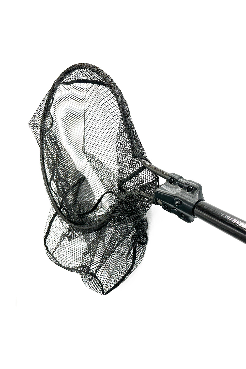 19" Hoop w/ 6'6" Fiberglass Net Handle • Black Glass