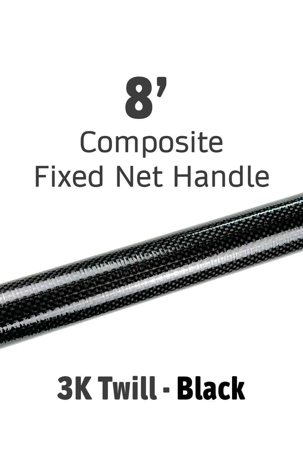 black fishing net with handle Fixed Net Handle