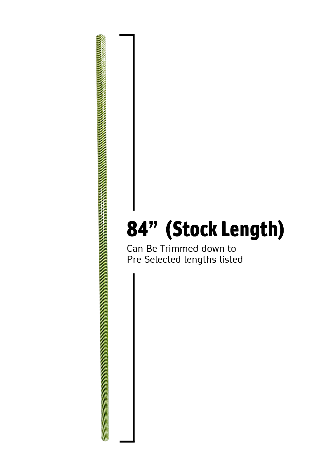Talon Oar - 3K Twill Lime Green