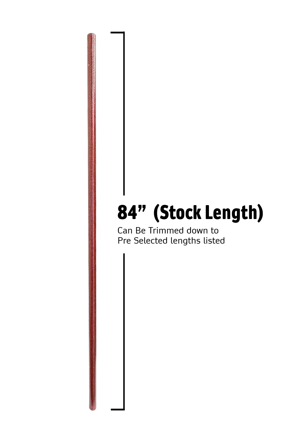 Talon Oar - 3K Twill Red
