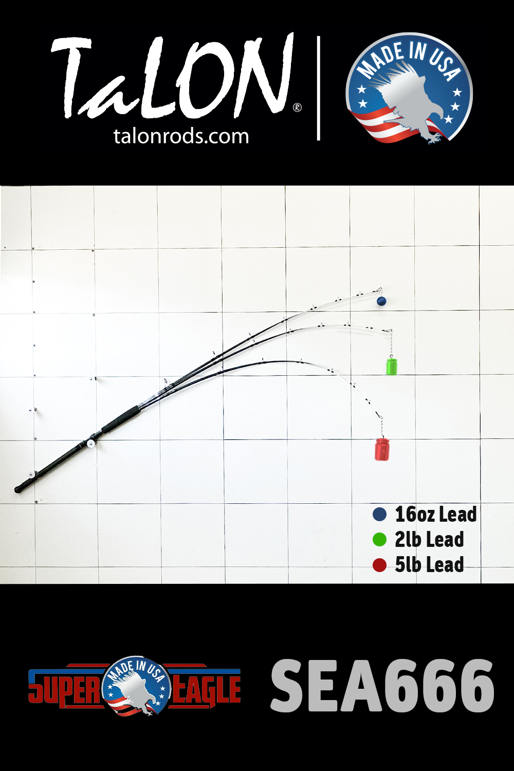 12-645B • 30-100lb | 6'6" | Fiberglass - D.I.Y. ROD BLANK