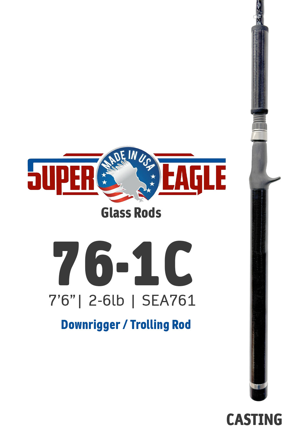 SEA761C • SE 76-1C | 7'6" | 2-6lbs (Spiral Wrapped)