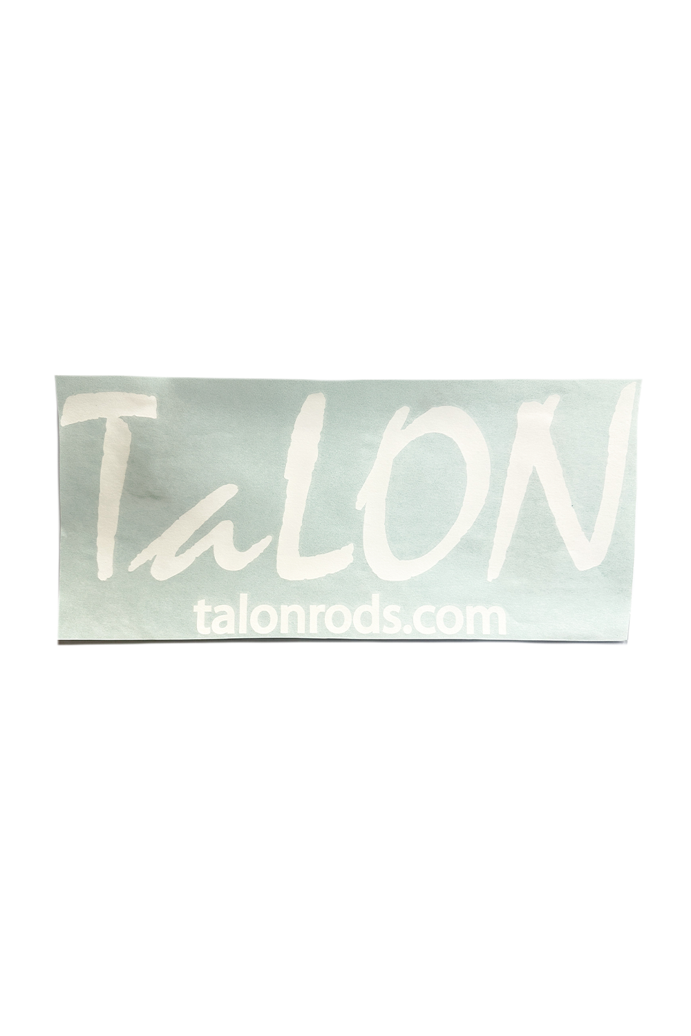 White Vinyl Boat Decal • 9" x 20"