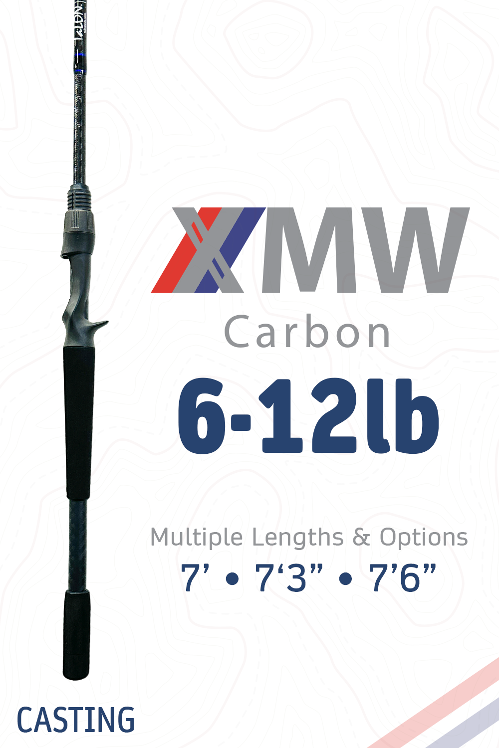 XMW_Carbon | 6-12lb | 7' · 7'3" · 7'6" | Casting