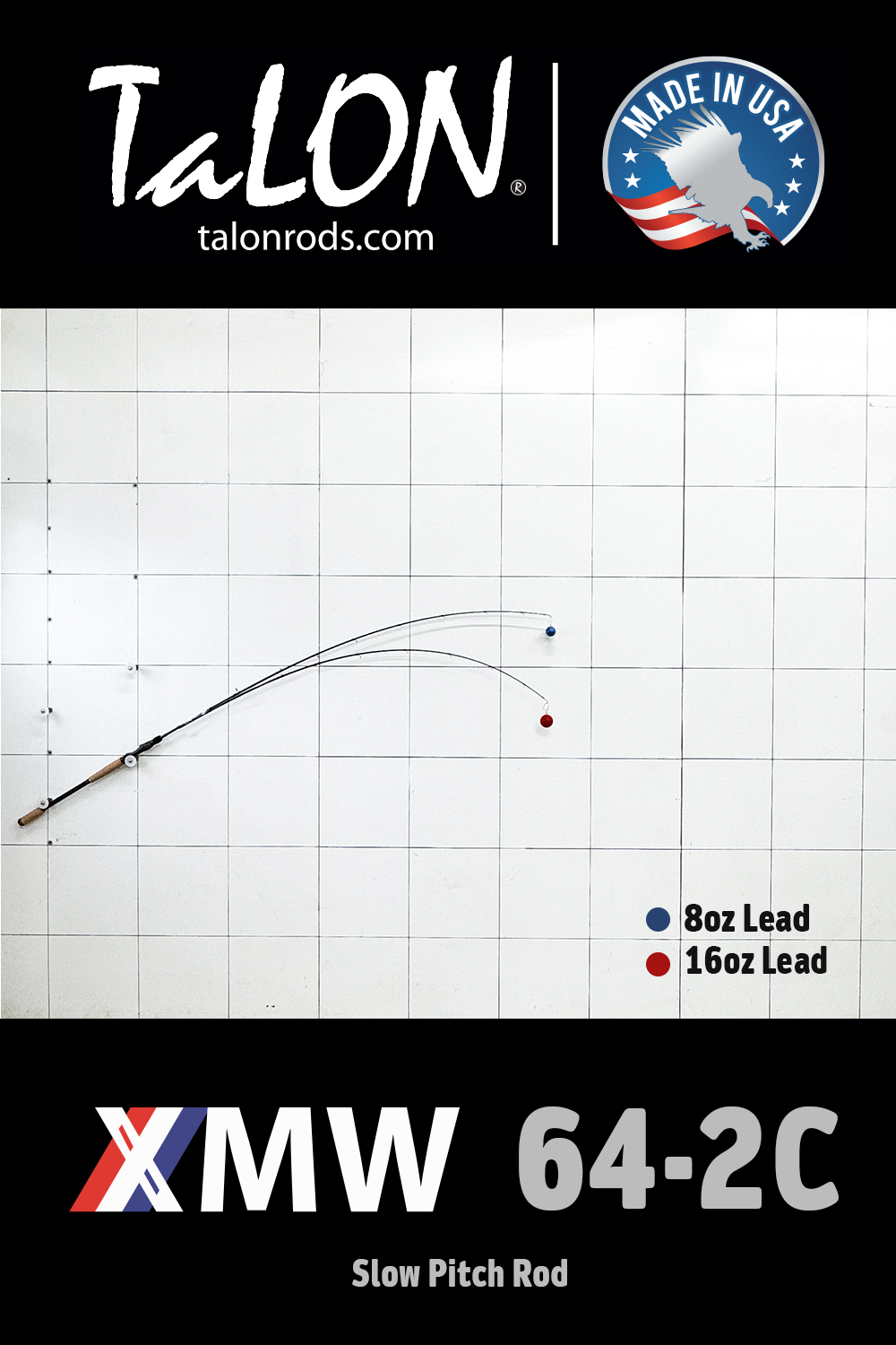 XMW64SPM • 64-2C | 6'4" | 250-500g (Slow Pitch)