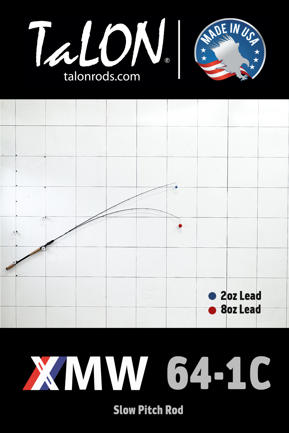 XMW64SPL • 64-1C | 6'4" | 50-280g (Slow Pitch)