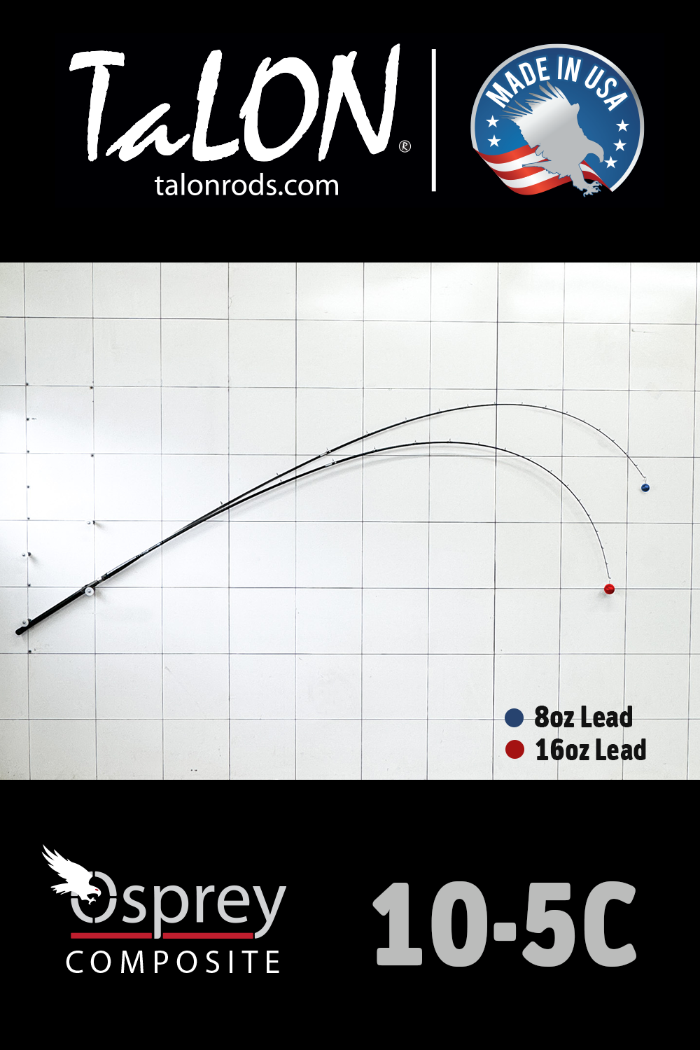12-0128B • 15-40lb | 10' | Composite - D.I.Y. ROD BLANK