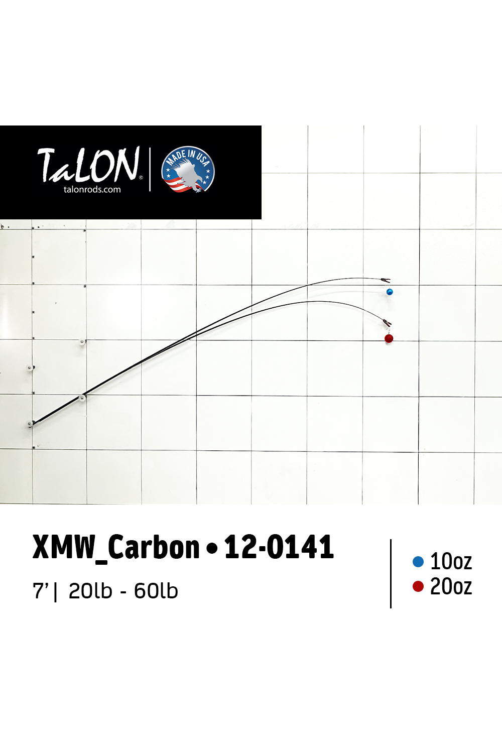 12-0141B (JIG 4PW) • 20-60lb | 7' | XMW_Carbon - D.I.Y. ROD BLANK