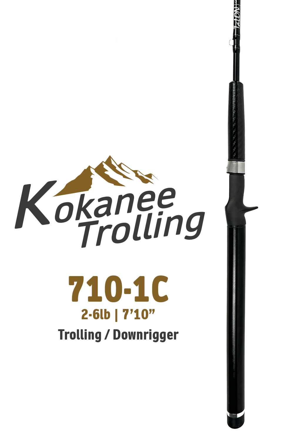 710-1C (Trout/Kokanee - Trolling/DR) | 2-6lbs | 7'10"