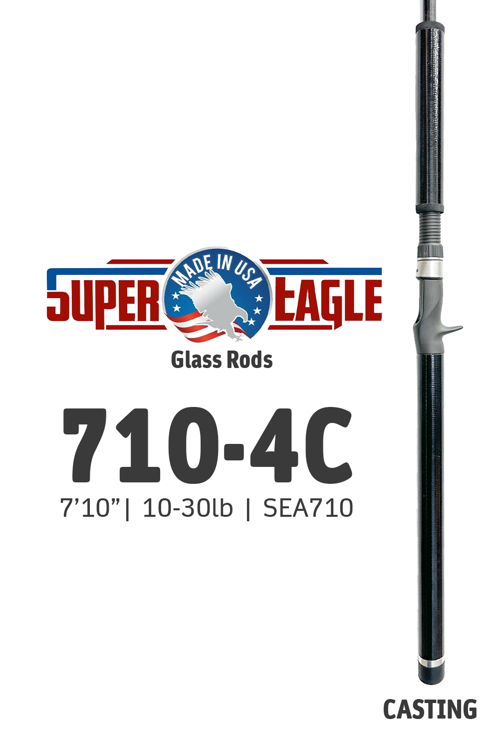 SEA7104C • SE 710-4C | 7'10 | 10-30lbs (Fiberglass)