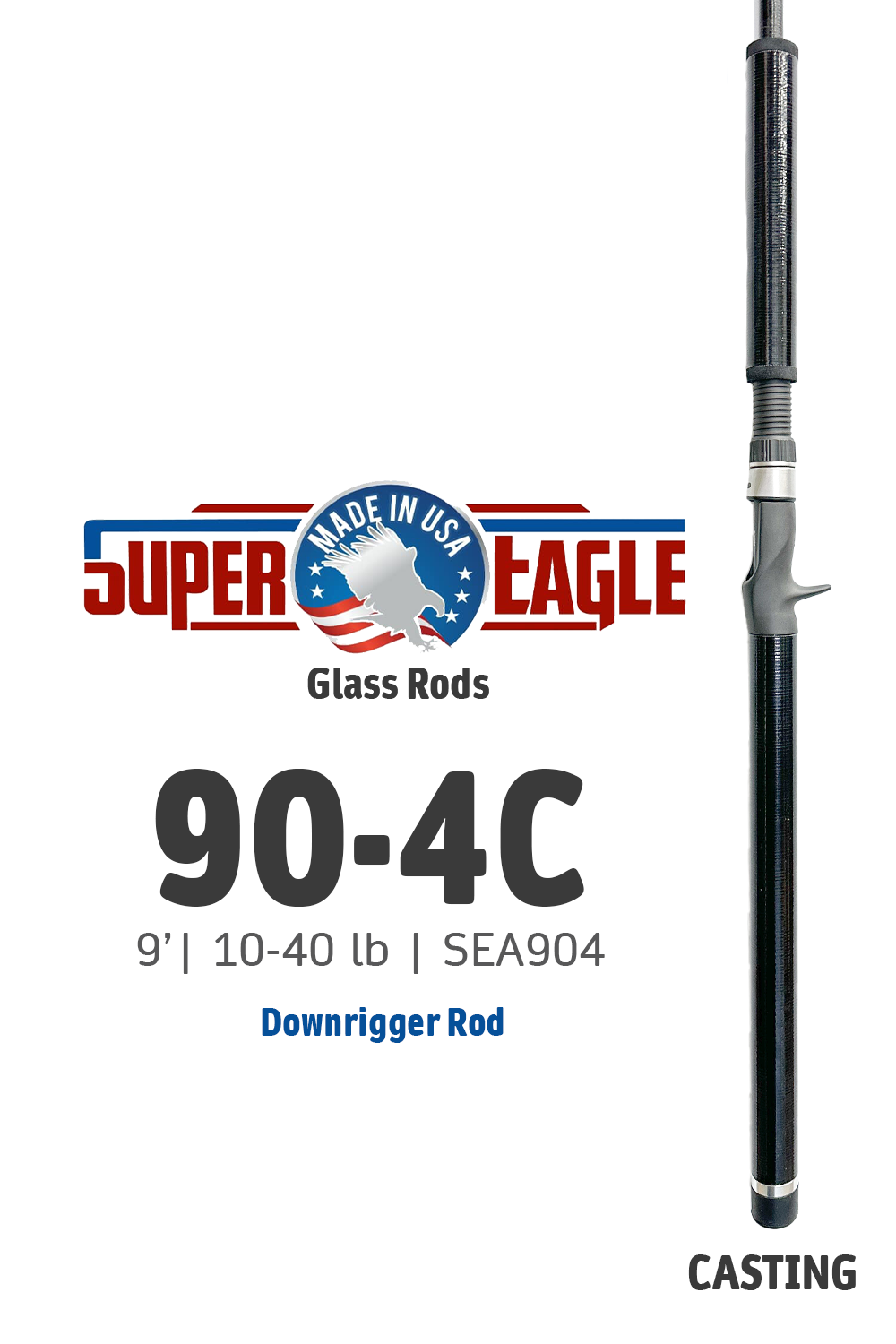 SEA904DR • SE 90-4C | 9' | 10-40lbs (Fiberglass)