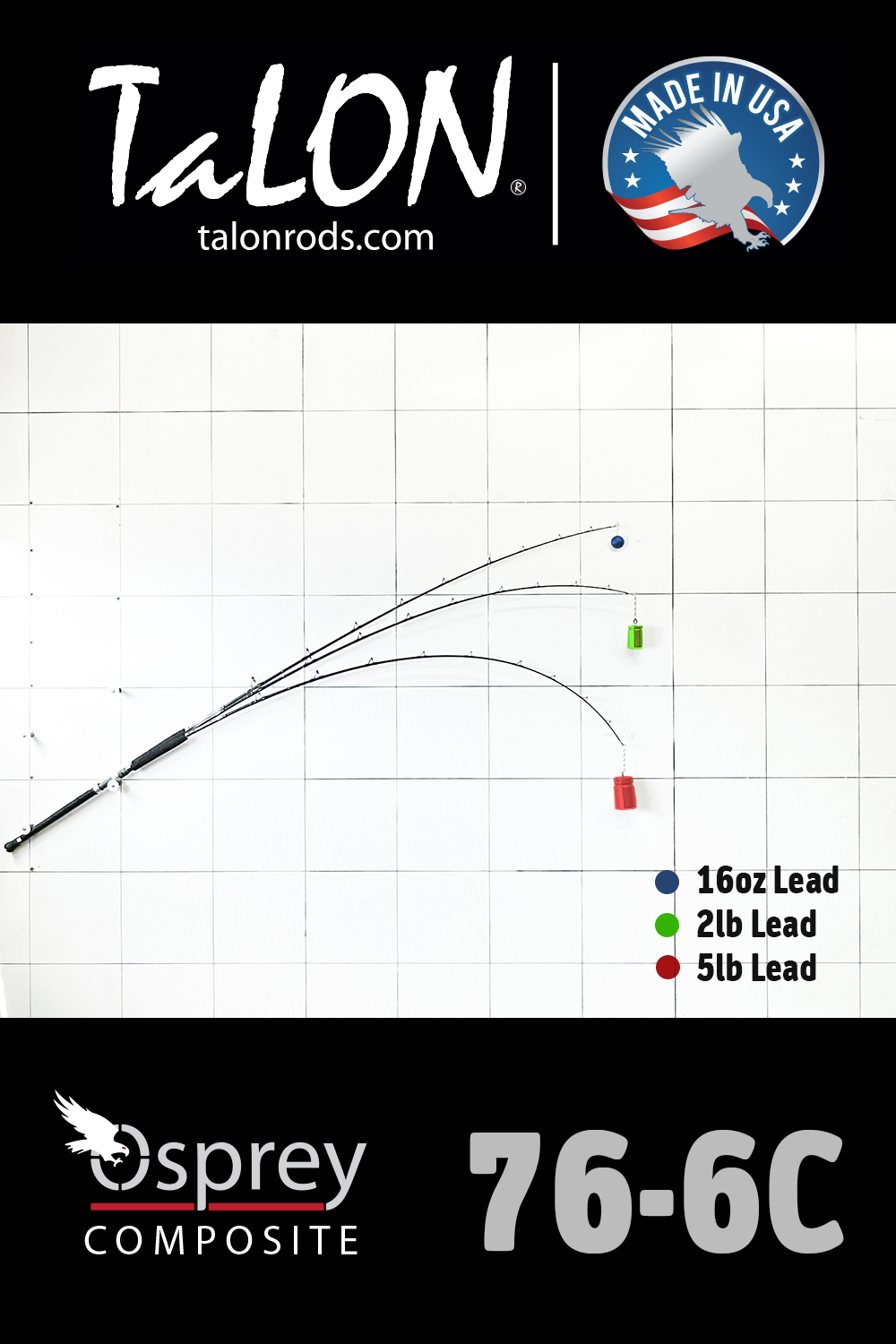 12-0113B (R-86) • 30-100lb | 7'10"| Osprey Composite - D.I.Y. ROD BLANK