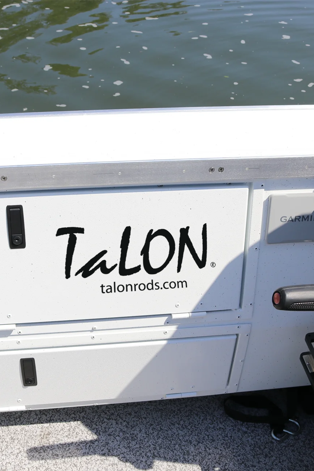 Black Vinyl Boat Decal • 9" x 20"
