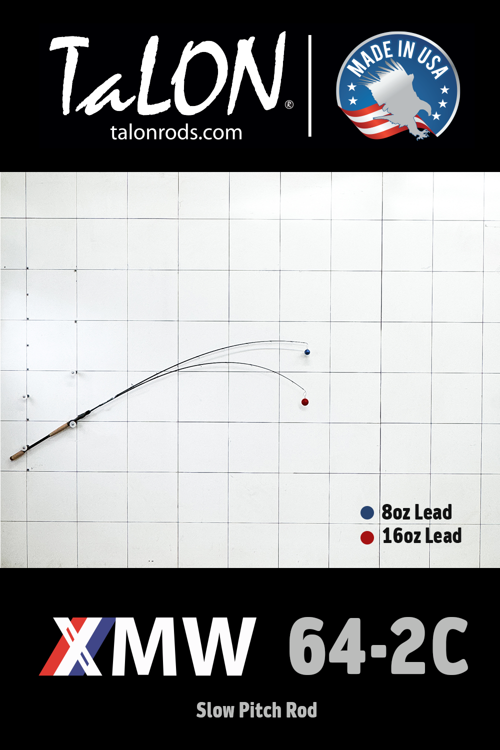 XMW 64-2C - 6'4" | 250-500g | XMW64SPM (Slow Pitch)