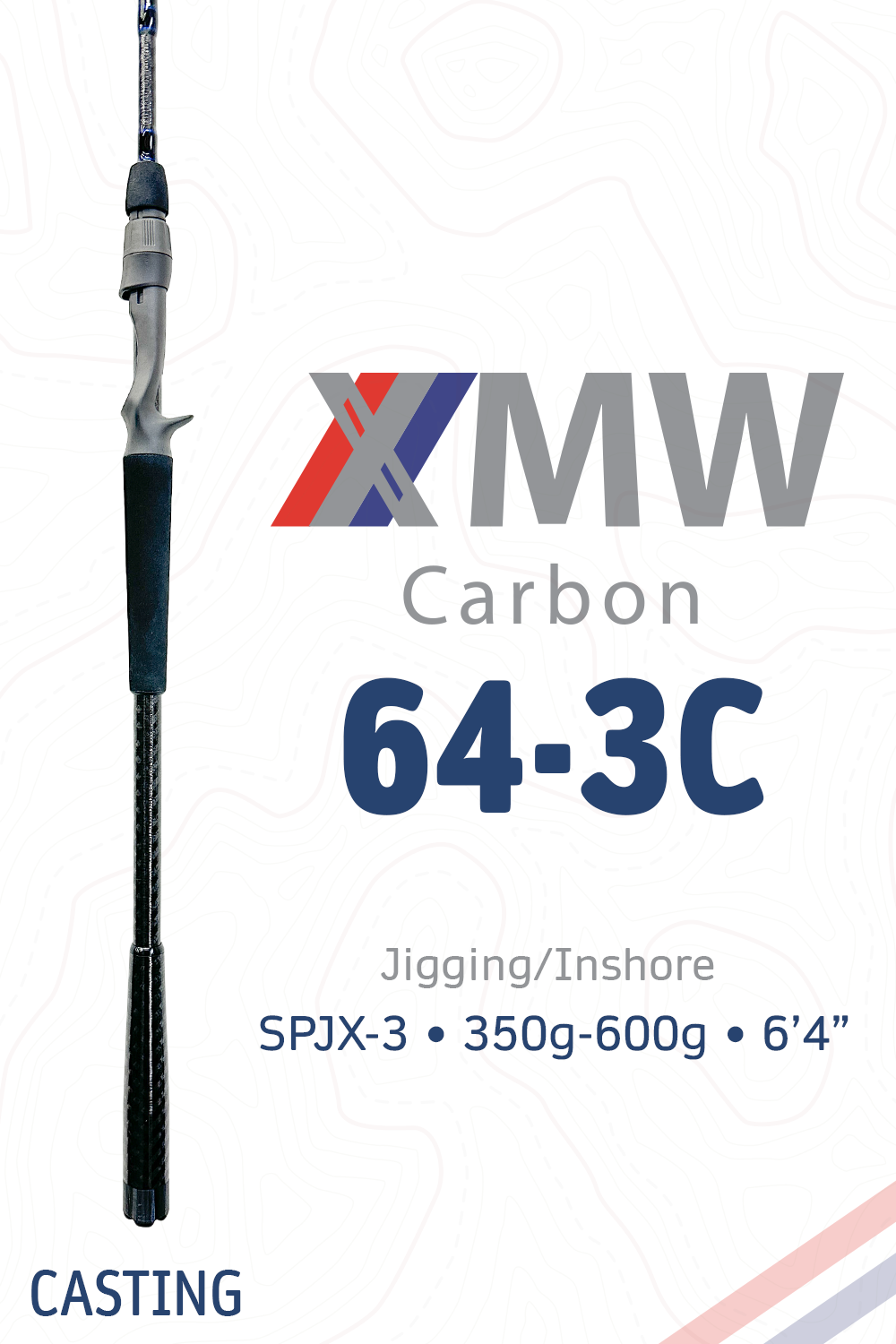 XMW 64-3C - 6'4" | 350-600g | XMW64SPMH (Slow Pitch)